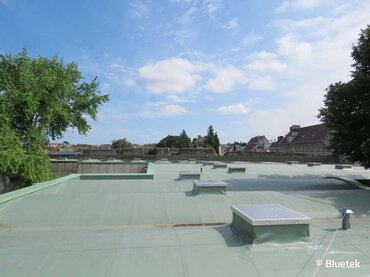  Luminatoare în acoperișul Quadrilatère